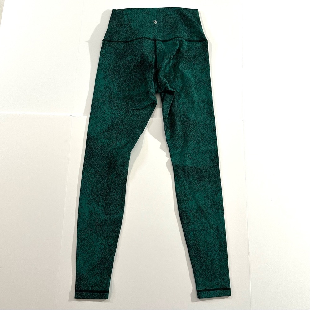 Lululemon Wunder Under High-Rise 30" Luon - Spray Jacquard Hunter Green | 12 - Picture 3 of 12